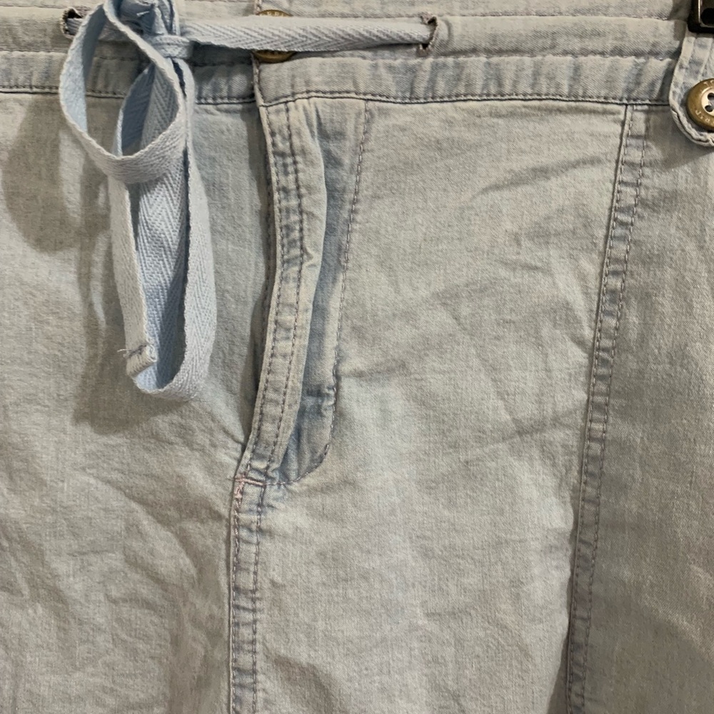 Torrid Chambray Drawstring Pull On Shorts Light W… - image 8